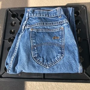 80s vintage Chic brand high waist slim fit tapered mom jeans